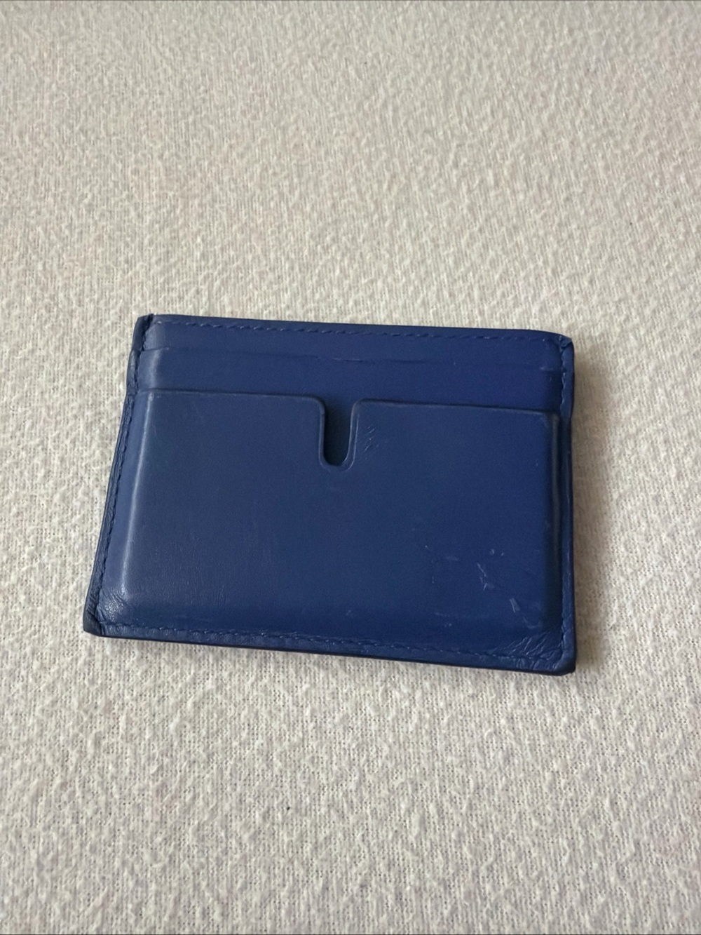 Burberry Blue Leather Card & Key Sleeve